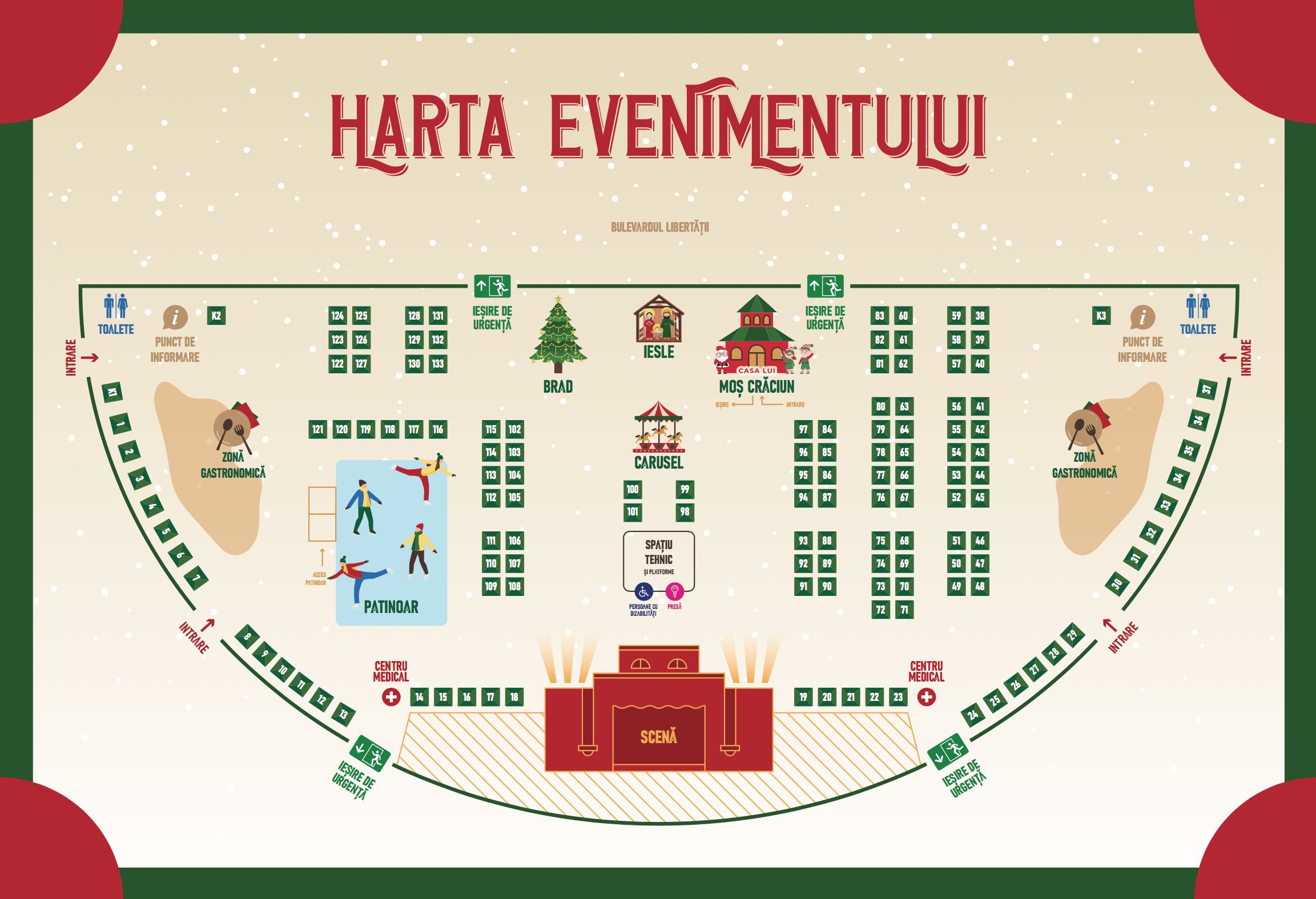 Harta Targului de Craciun Bucuresti 2019